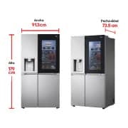 dimensiones Nevecon Side By Side Door-In-Door LG GS66SXSC